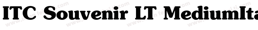 ITC Souvenir LT MediumItalic字体转换